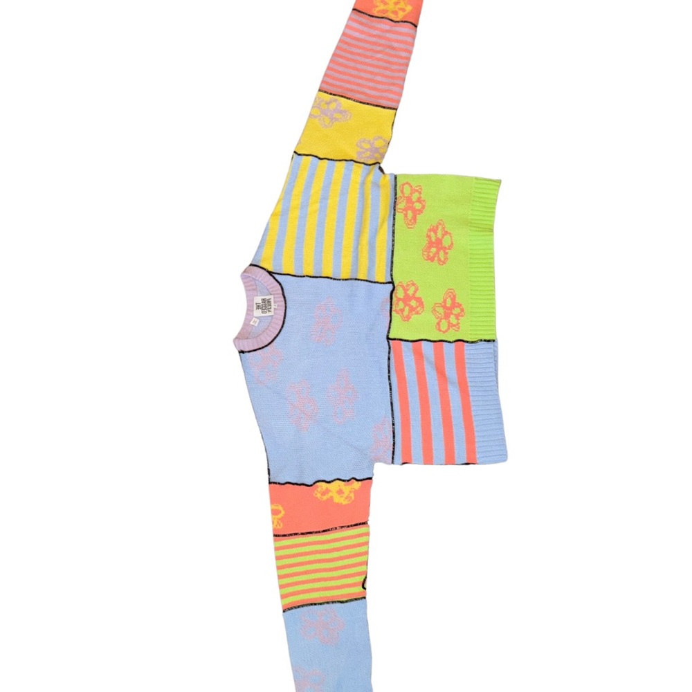 Colorful Patchwork Sweater Only - image 2